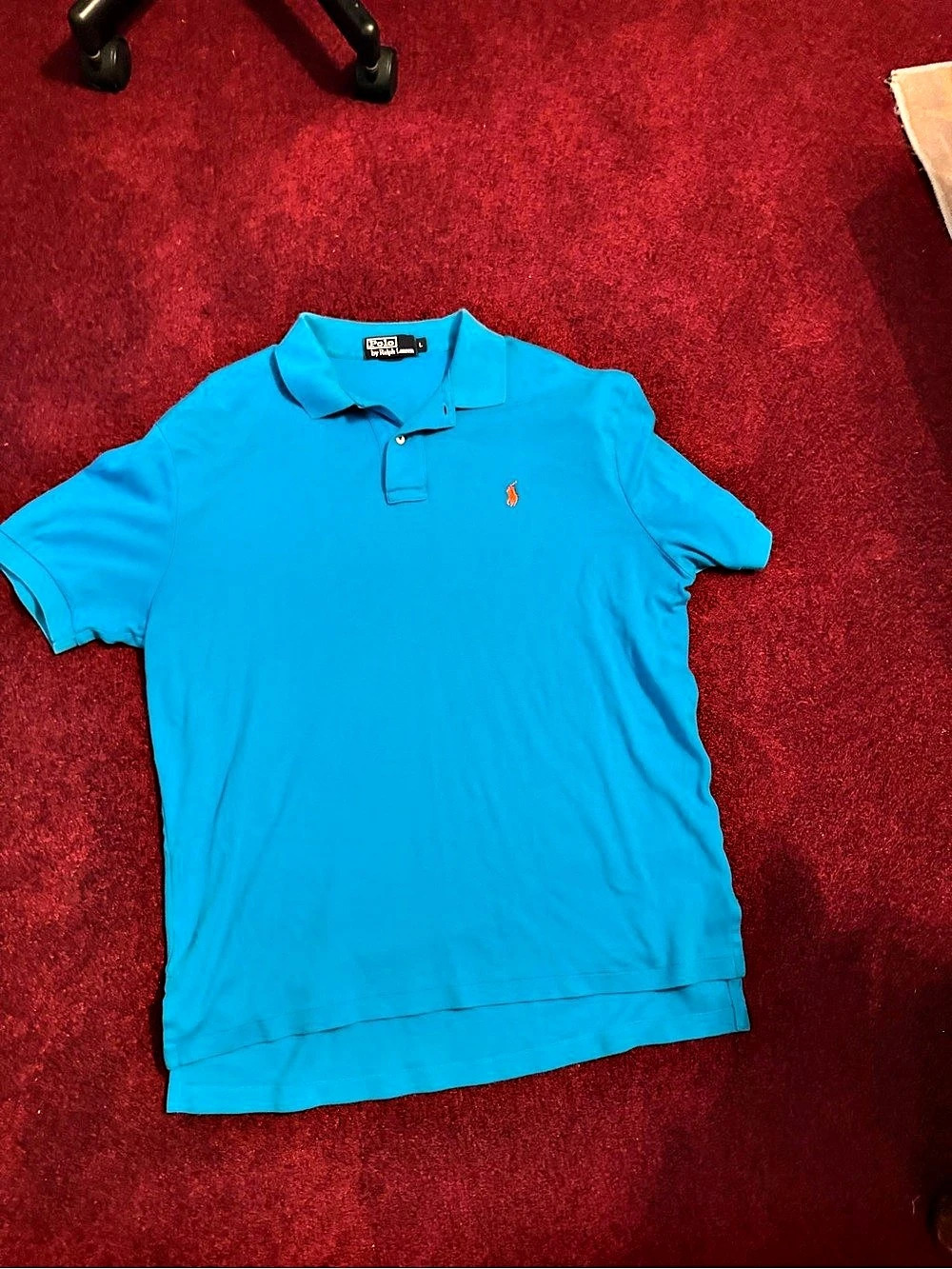 Polo Ralph Lauren Classic Fit Mesh Polo Shirt Men's Blue Large